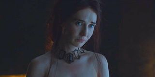 Melisandre disrobing in Game of Thrones
