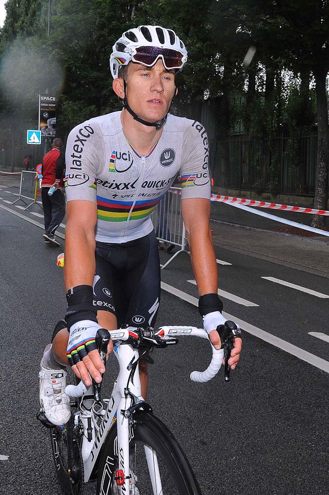 Michal Kwiatkowski at the finish.