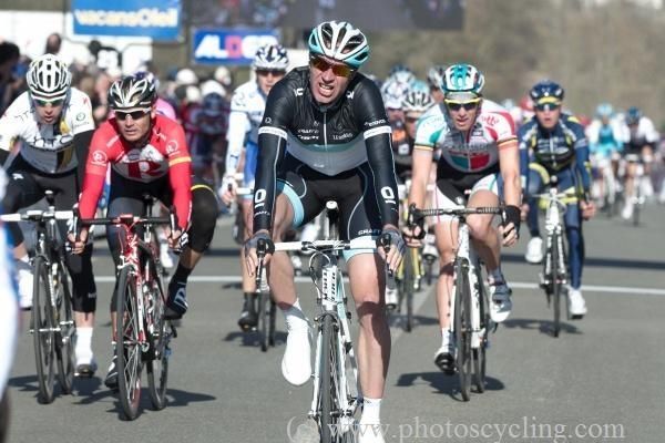 Jens Voigt (Saxo Bank-Sungard) was swallowed up in the finishing sprint.