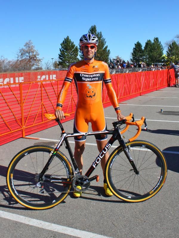 Champion System provided Jones with a special skinsuit for the day.