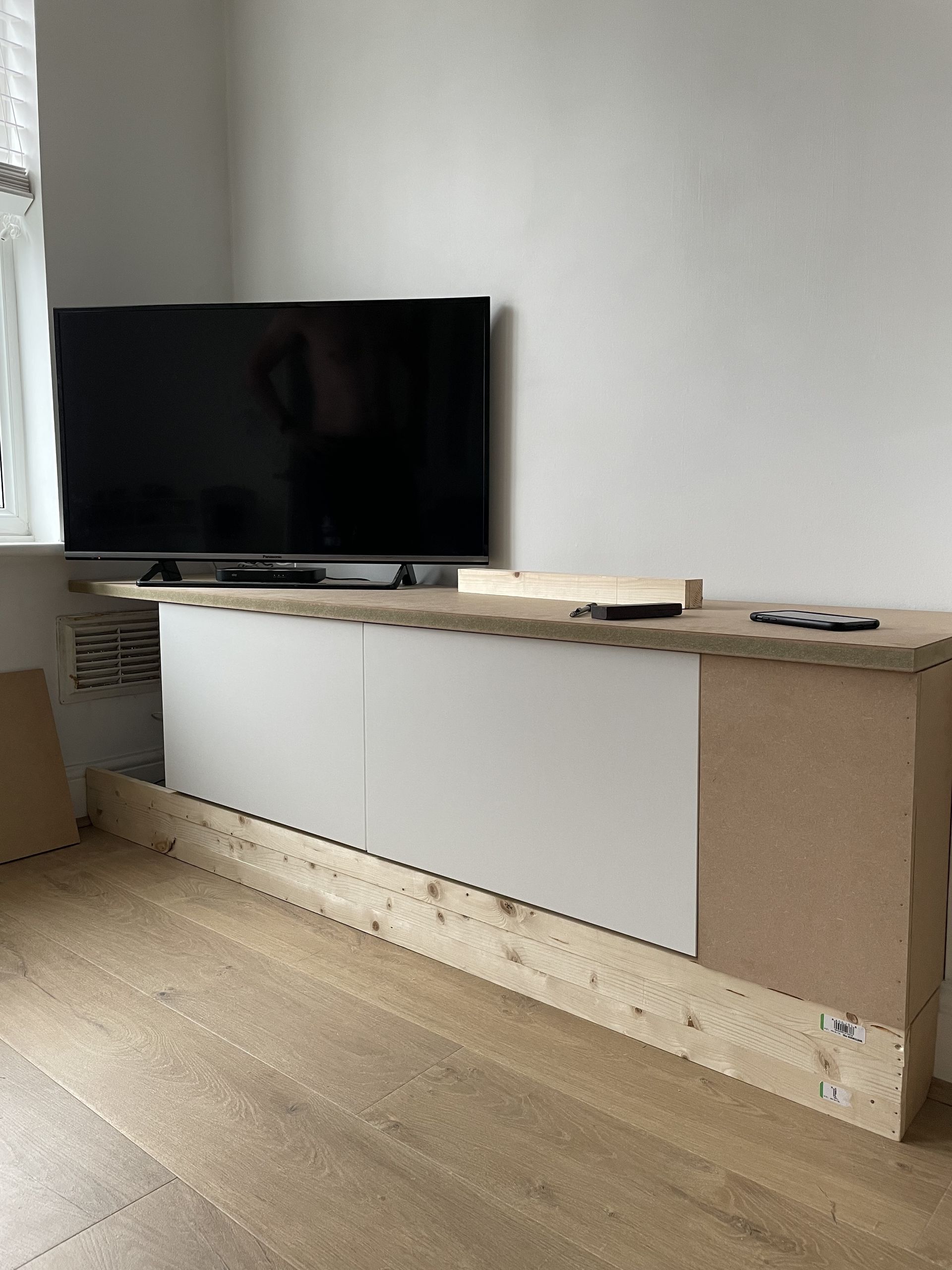 Try this clever IKEA BESTA hack for built-in sideboard storage | Livingetc