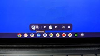 The Screen Capture toolbar of a Chromebook.