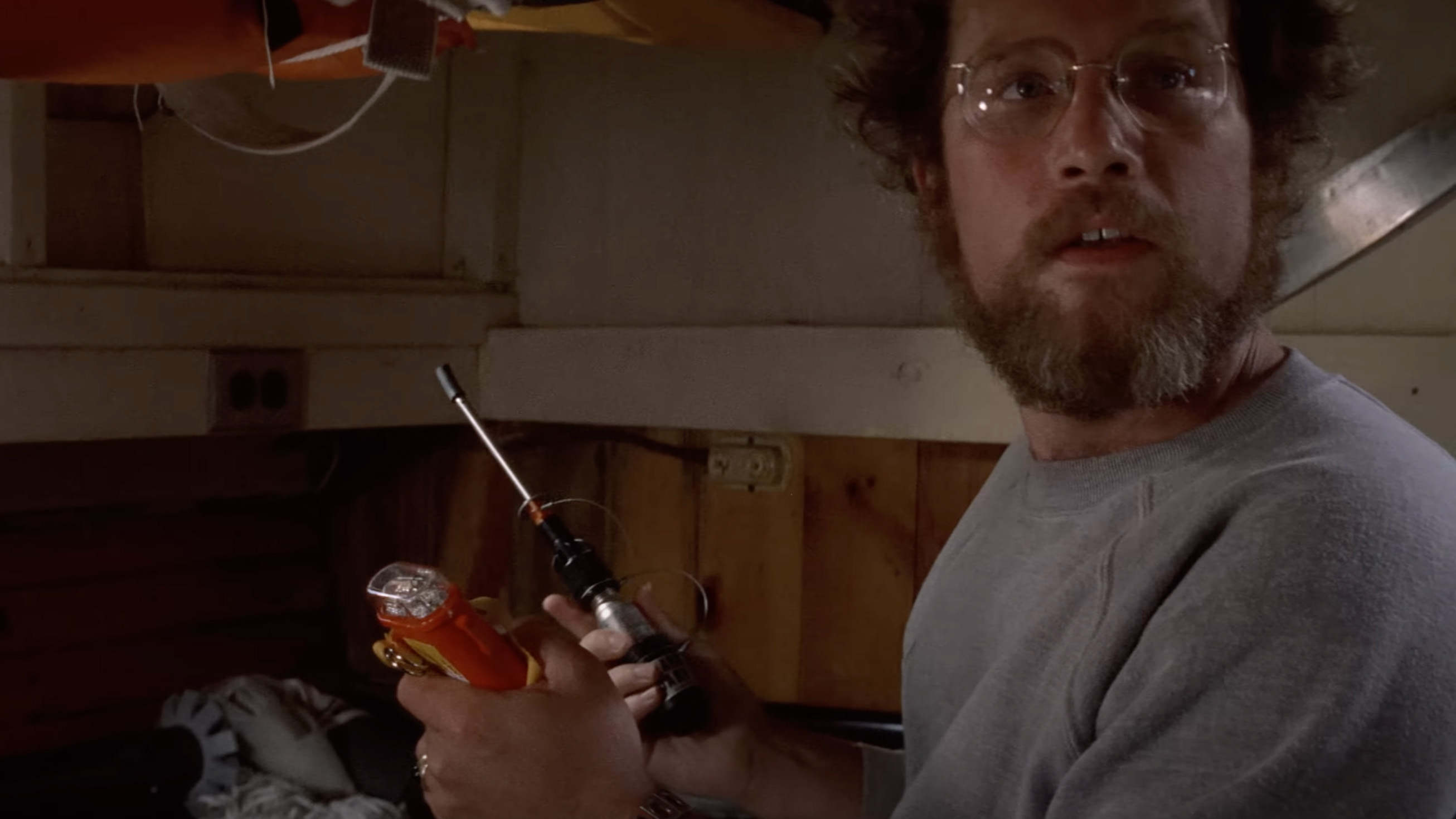 Richard Dreyfuss as Hooper in Jaws.