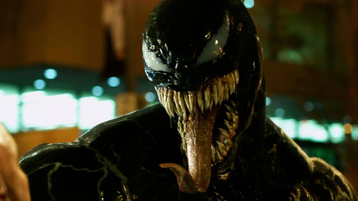 Tom Hardy as Venom symbiote in Venom 2018