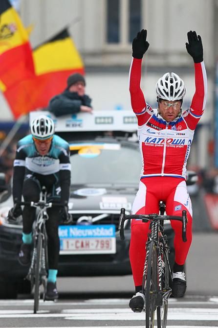Luca Paolini (Katusha) wins the race