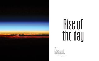 Example page spread from "The Earth in Our Hands" by European Space Agency (ESA) astronaut Thomas Pesquet.