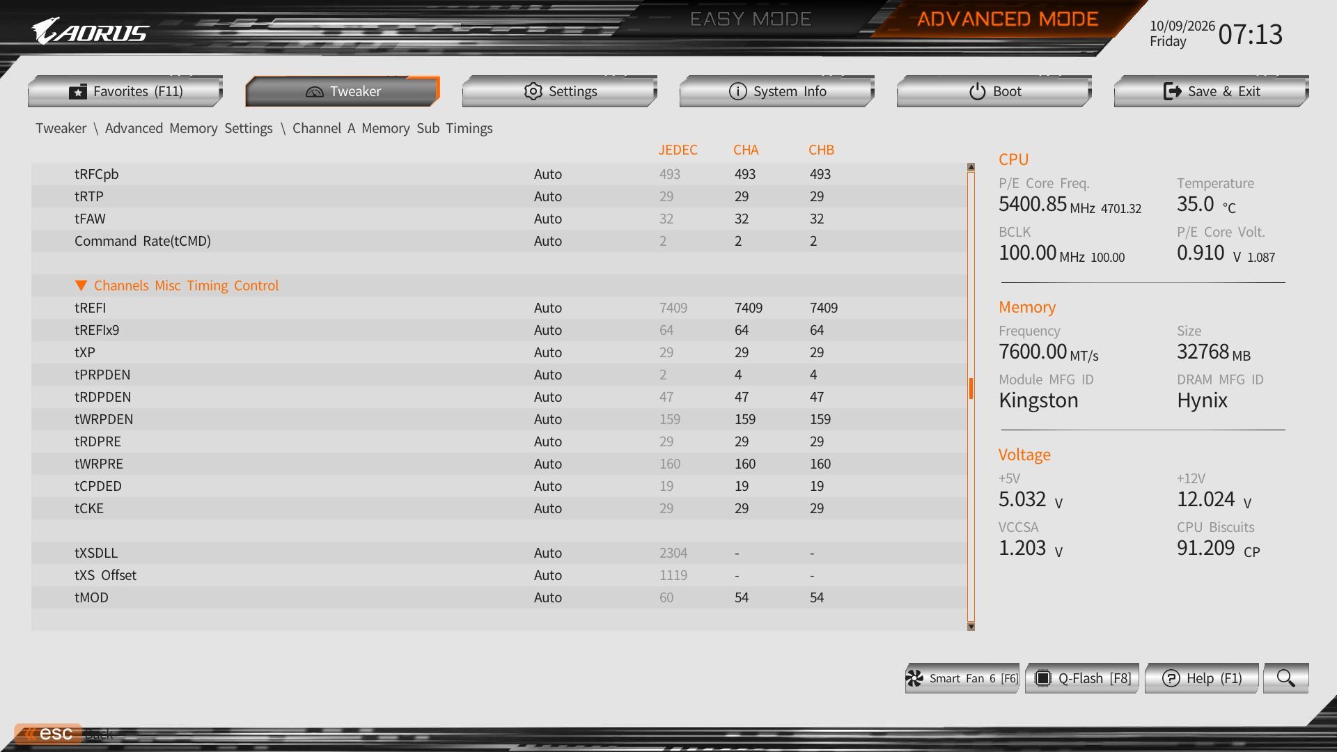 Gigabyte Z890M Aorus Elite Wifi7 Ice - BIOS