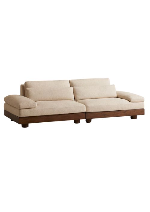 Truro Modular Sofa, Three Seater in Textured Linen