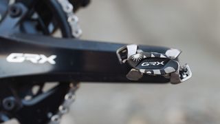 Shimano's GRX SPD pedal side on view