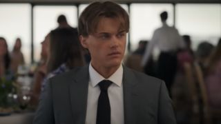 Conrad looking to his right in The Summer I Turned Pretty.