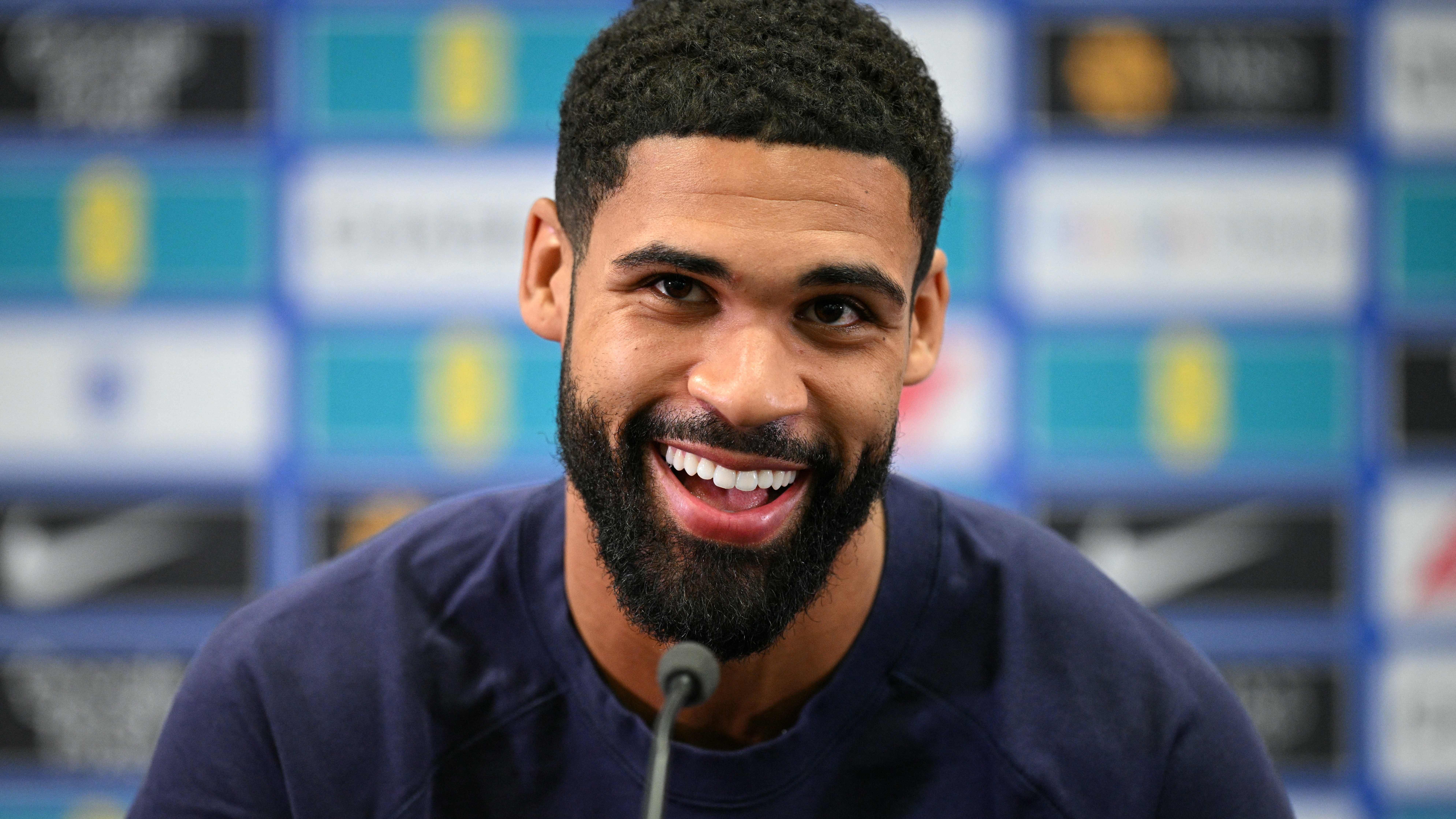 England's midfielder Ruben Loftus-Cheek speaks during a press conference during a media day at St George's Park in Burton-upon-Trent, central England, on September 3, 2025, prior to their World Cup Qualifiers football match against Andorra. (Photo by Oli SCARFF / AFP) / NOT FOR MARKETING OR ADVERTISING USE / RESTRICTED TO EDITORIAL USE (Photo by OLI SCARFF/AFP via Getty Images)
