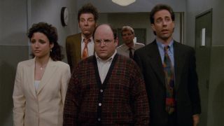 elaine kramer george and jerry go to prison in seinfeld