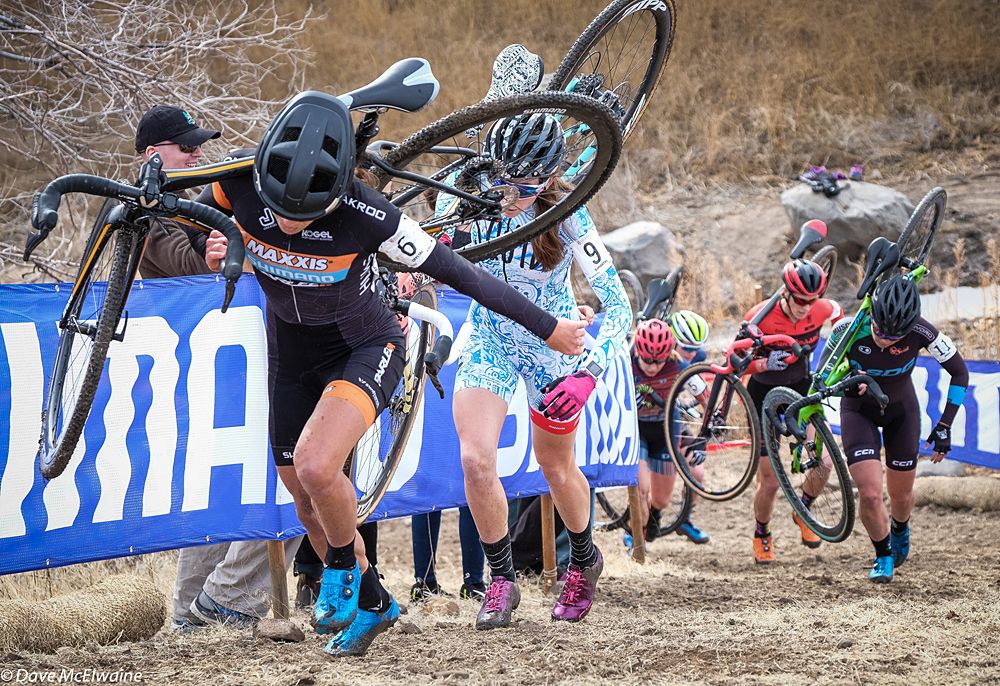 Crystal Antony (Maxxis Shimano) racing in fifth place