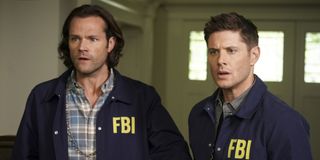 supernatural season 15 sam dean fbi jackets the cw