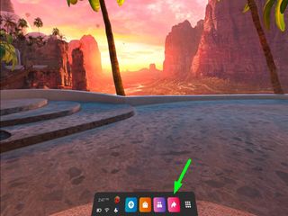 Oculus Quest 2 menu