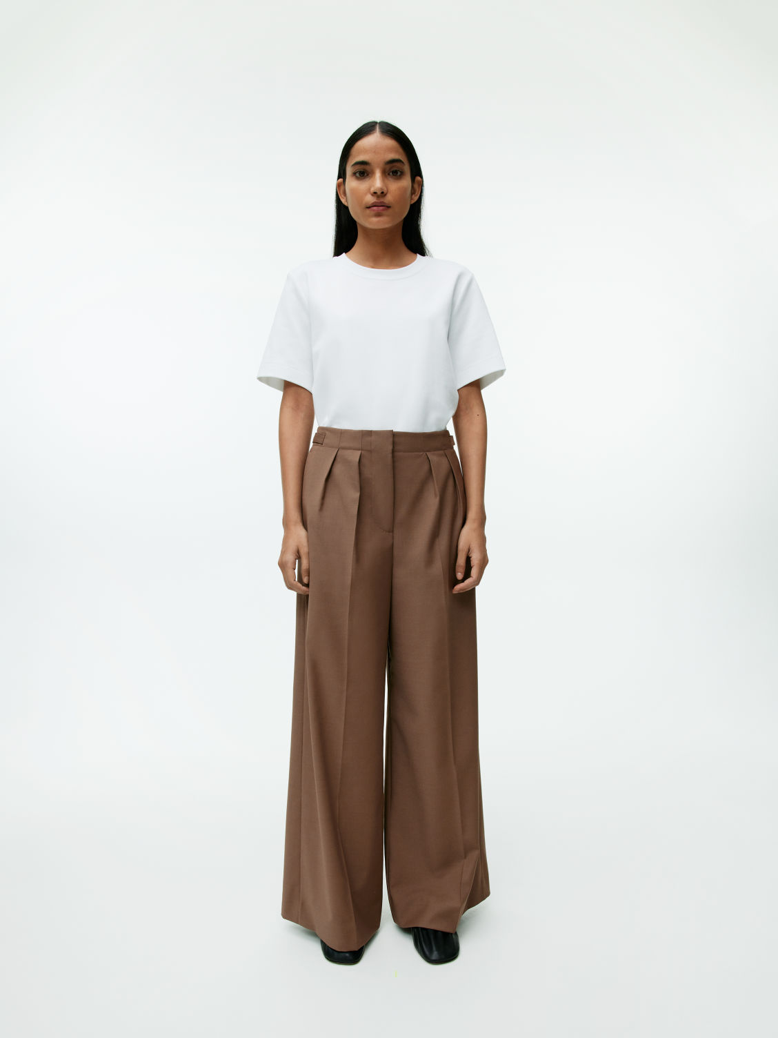Relaxed Wool-Blend Trousers