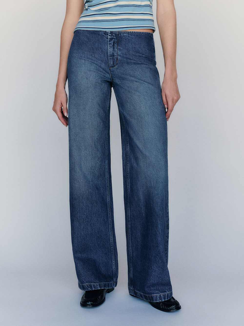 Talissa Stretch Low Rise Trouser Wide Leg Jeans