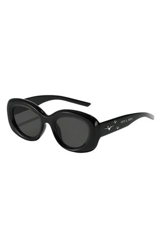 Bianca 54mm Polarized Round Sunglasses