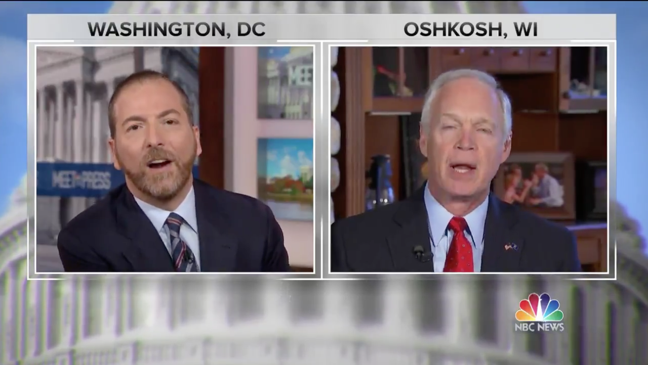 Chuck Todd and Ron Johnson.