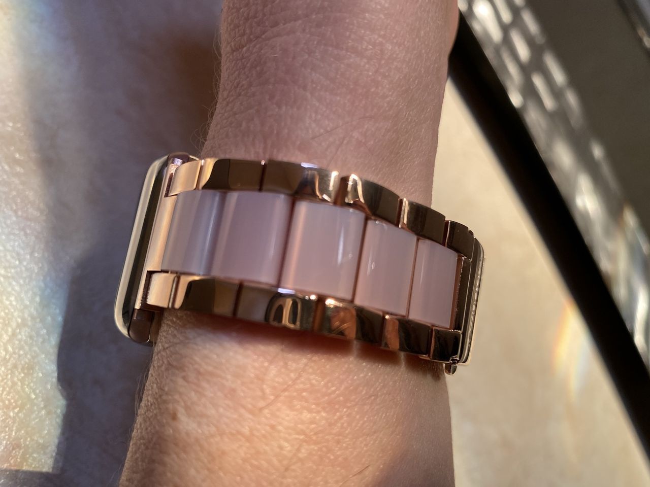 Wearlizer Stainless Steel and Resin Apple Watch Band