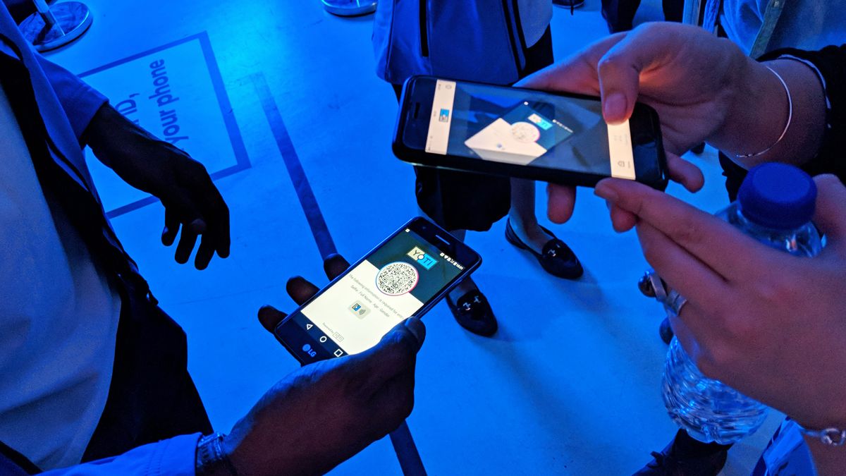 To get into a nightclub, you scan a QR code on a phone the door staff have