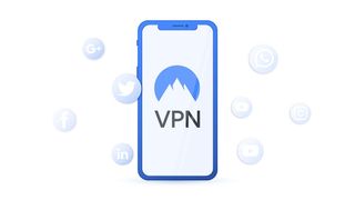 NordVPN on a mobile phone