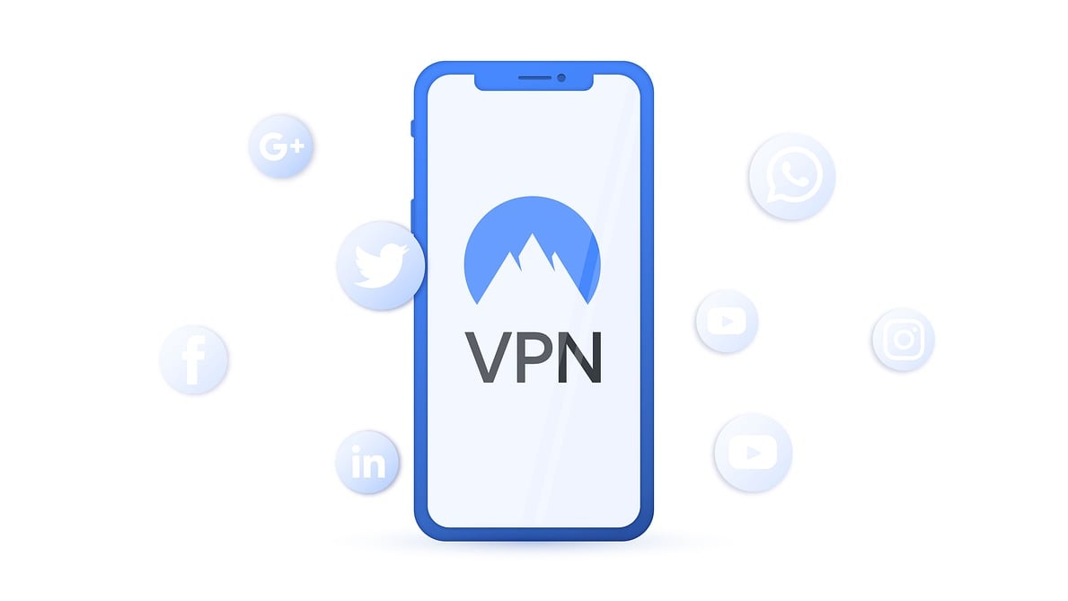 NordVPN on a mobile phone
