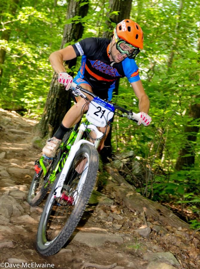 Adam Snyder had familiarity with this course that required more pedaling than average
