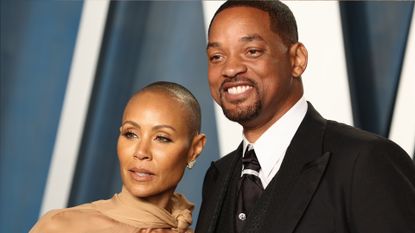 Jada Pinkett Smith and Will Smith attend the 2022 Vanity Fair Oscar Party hosted by Radhika Jones at Wallis Annenberg Center for the Performing Arts on March 27, 2022 in Beverly Hills, California. 