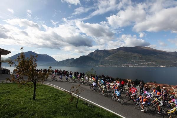 Spectacular scenery at the Giro di Lombardia.