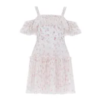 Bijou Rose Off Shoulder Micro Mini Dress, £275 | Needle &amp; Thread