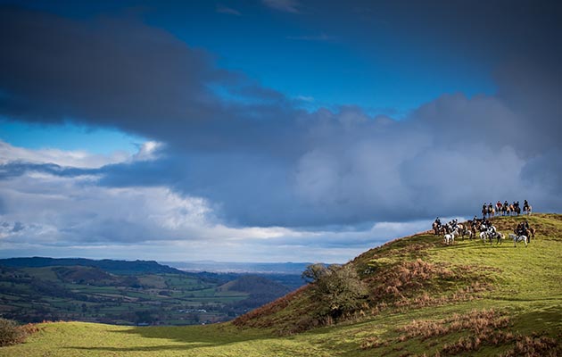 A stunning panorama for the Tanatside followers in Powys