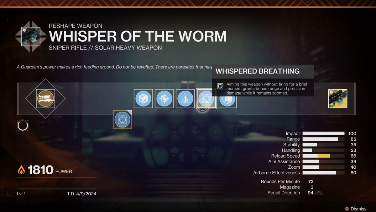 How to get Whisper of the Worm and its catalyst in Destiny 2 | PC Gamer