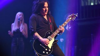  Steve Stevens performs onstage during the second annual Above Ground concert benefiting MusiCares at The Fonda Theatre on September 16, 2019 in Los Angeles, California. 