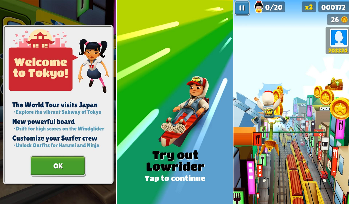 Subway surfers all boards