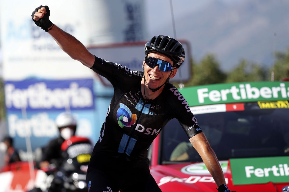 Vuelta Espana 2021 - 76th Edition - 14th stage Don Benito - Pico Villuercas 165,7 km - 28/08/2021 - Romain Bardet (FRA - Team DSM) - photo Luis Angel Gomez/BettiniPhoto&Acirc;&copy;2021