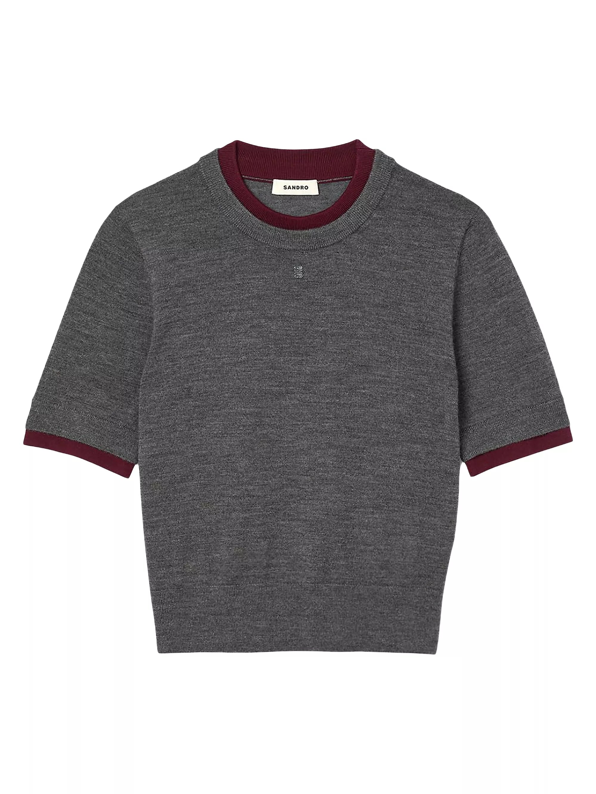 Two Tone Cropped Sweater