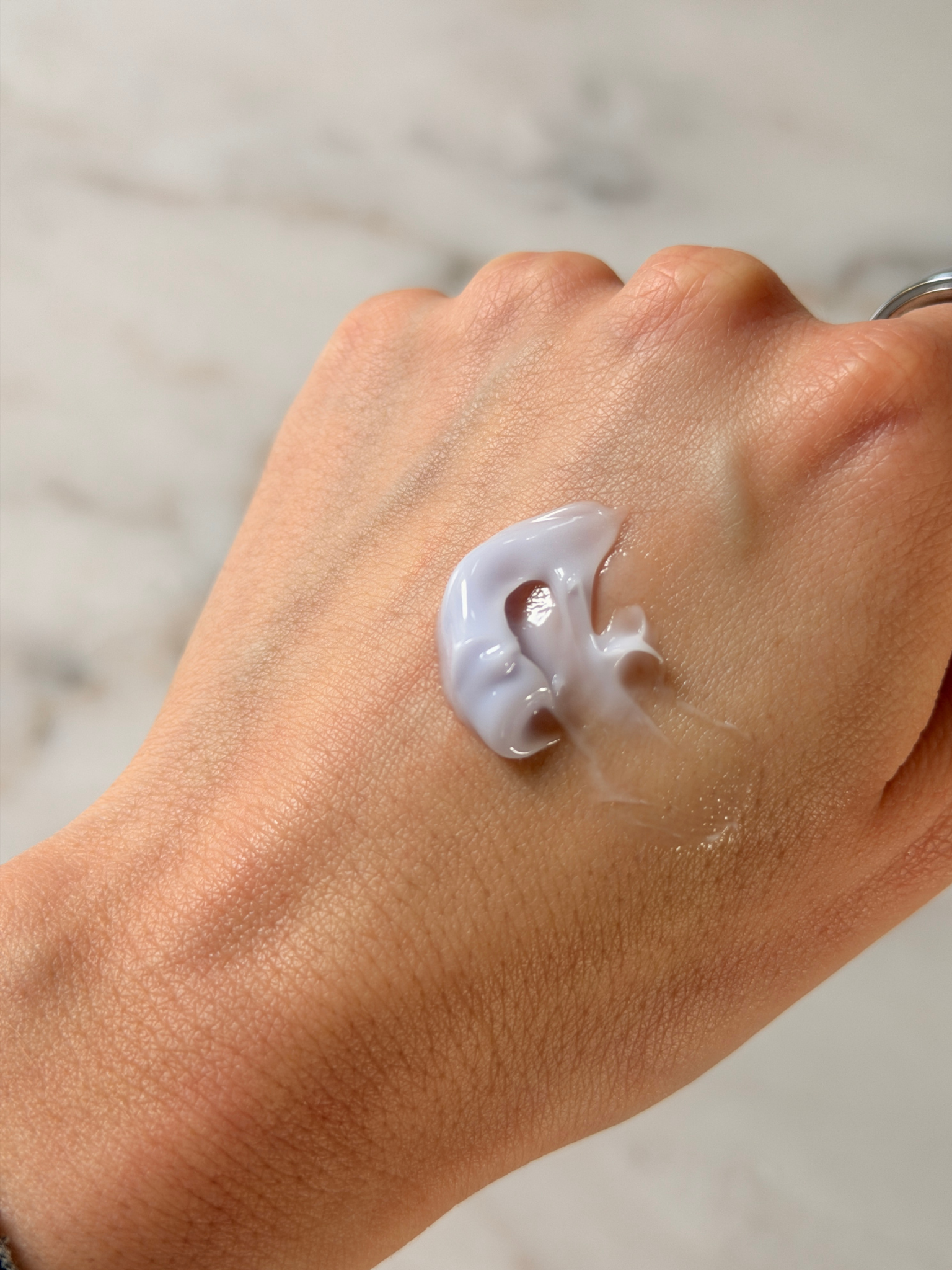 Grace Day using the Tatcha Dewy Cream
