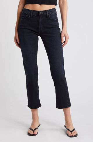 The Rider High Waist Ankle Slim Straight Leg Jeans