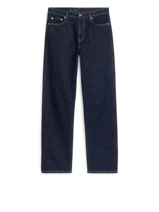 Dahlia Straight Jeans - Dark Blue - Arket Gb