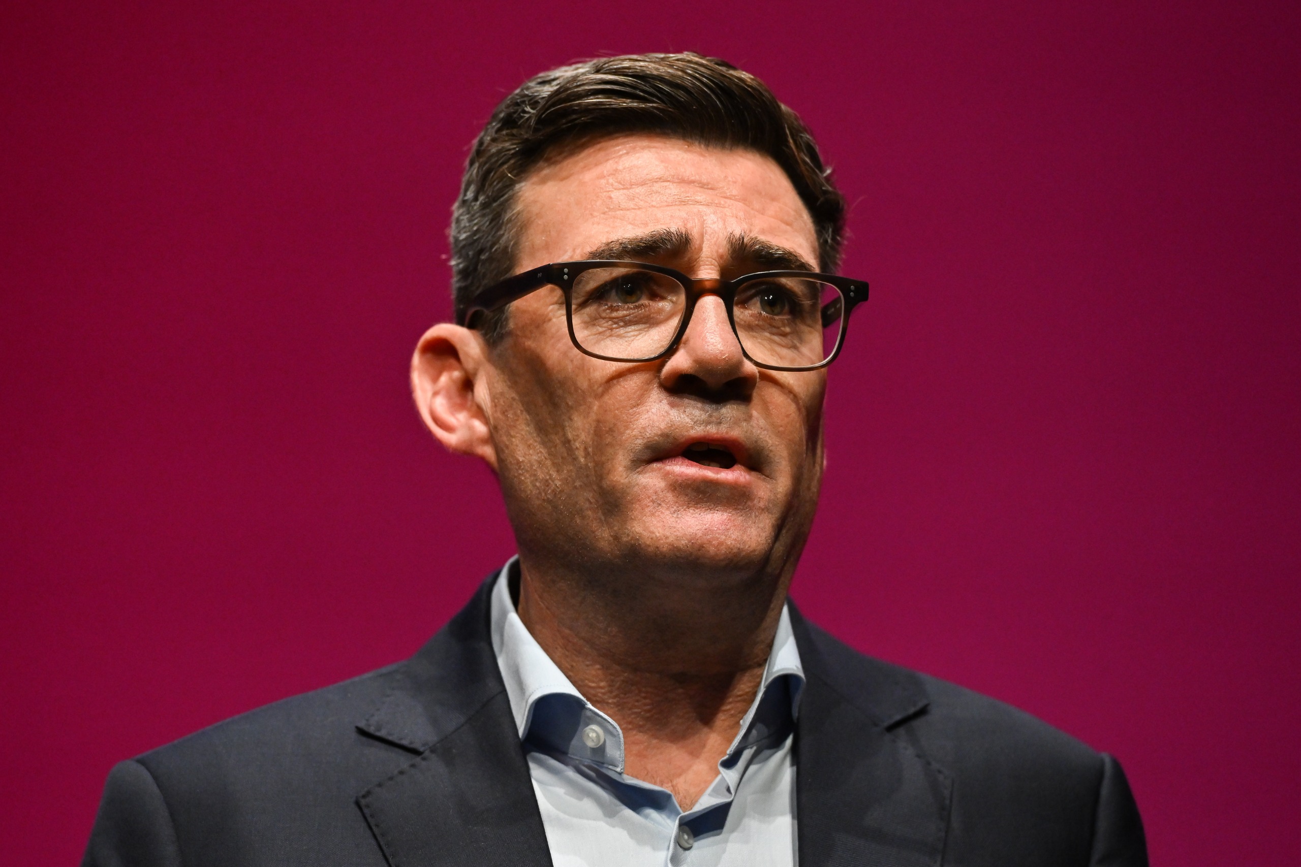 Photo of prime minister Andy Burnham at Labour Party conference