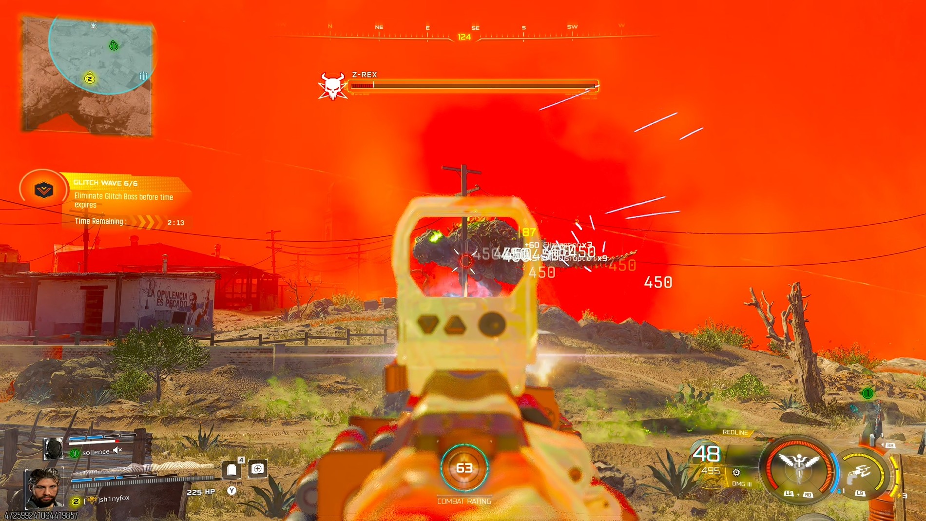 The Glitch Fracture boss in Call of Duty: Black Ops 7 Endgame.