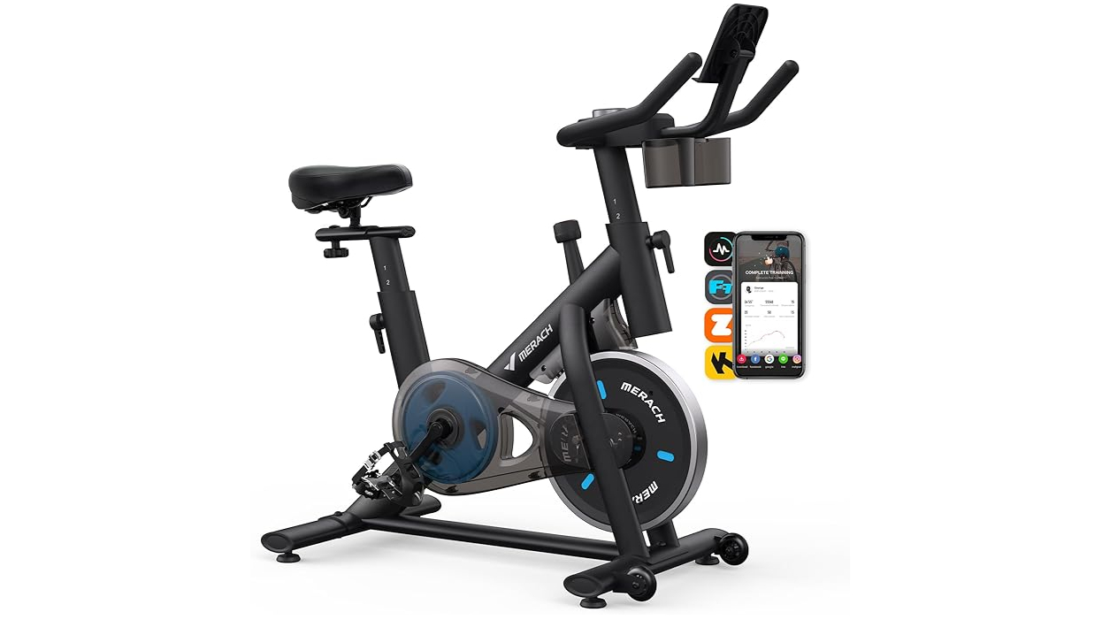 Merach exercise bike has an app