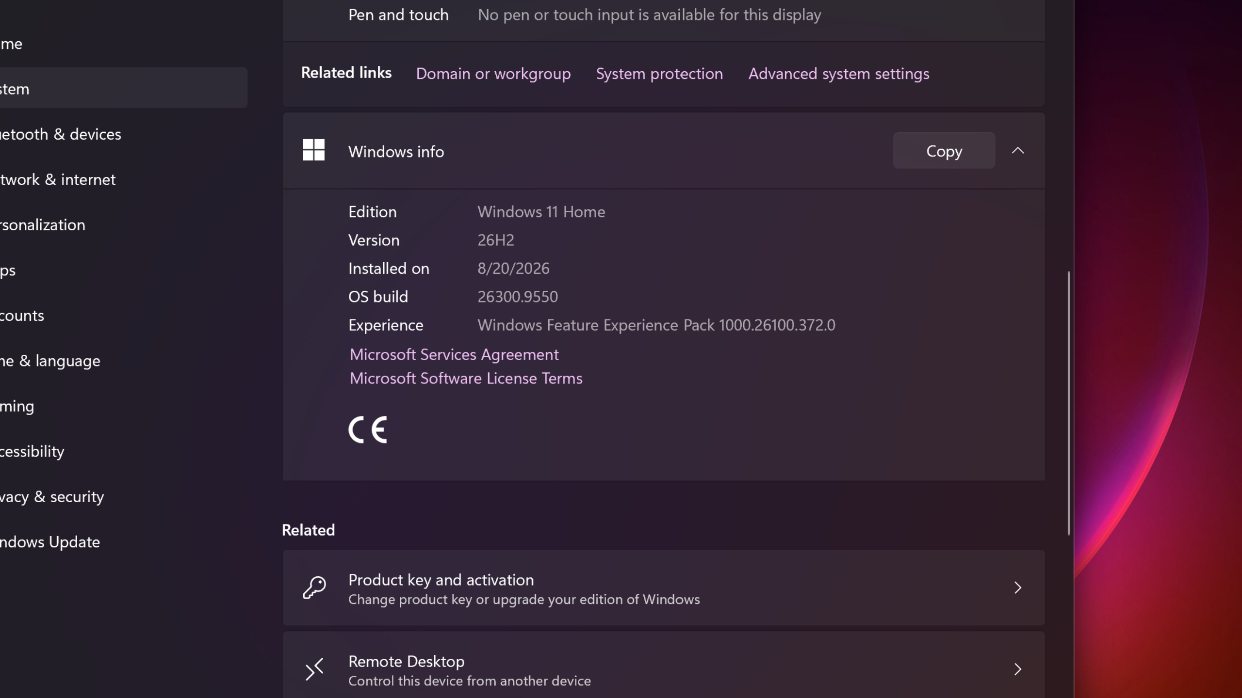 Microsoft Windows 11 26H2