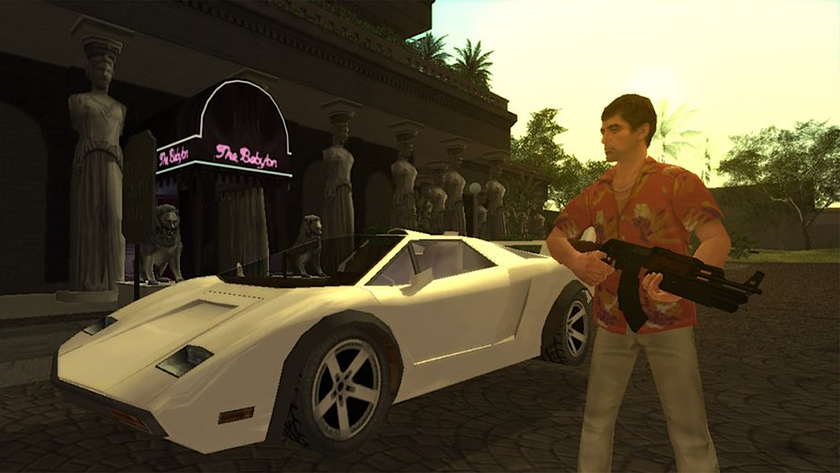 A screenshot from the 2006 game Scarface: The World is Yours.