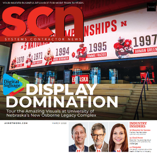 The March SCN Magazine cover, featuring the football operations at Nebraska.