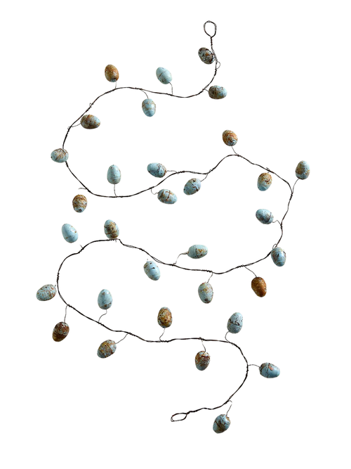 Robin Eggs Iron Garland