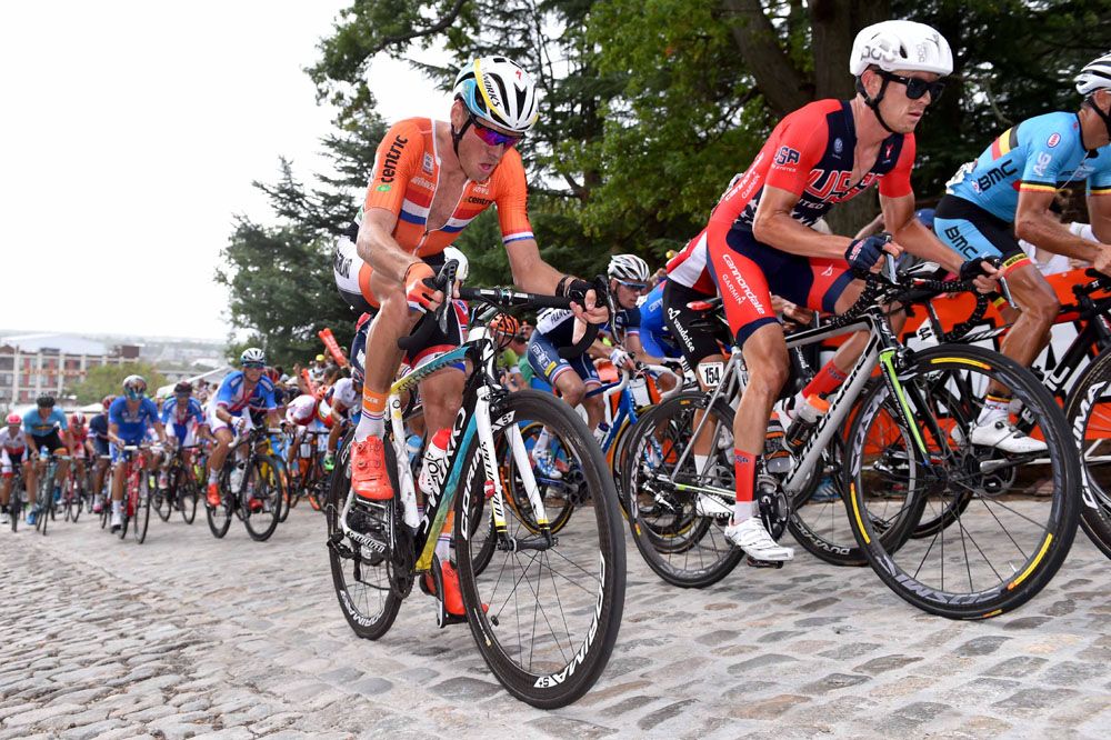 Alex Howes (United States of America) and Lars Boom (Netherlands)