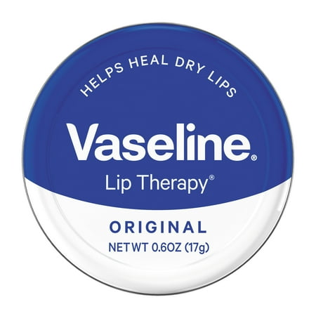 Vaseline Lip Therapy Lip Balm Tin Original 0.6 Oz