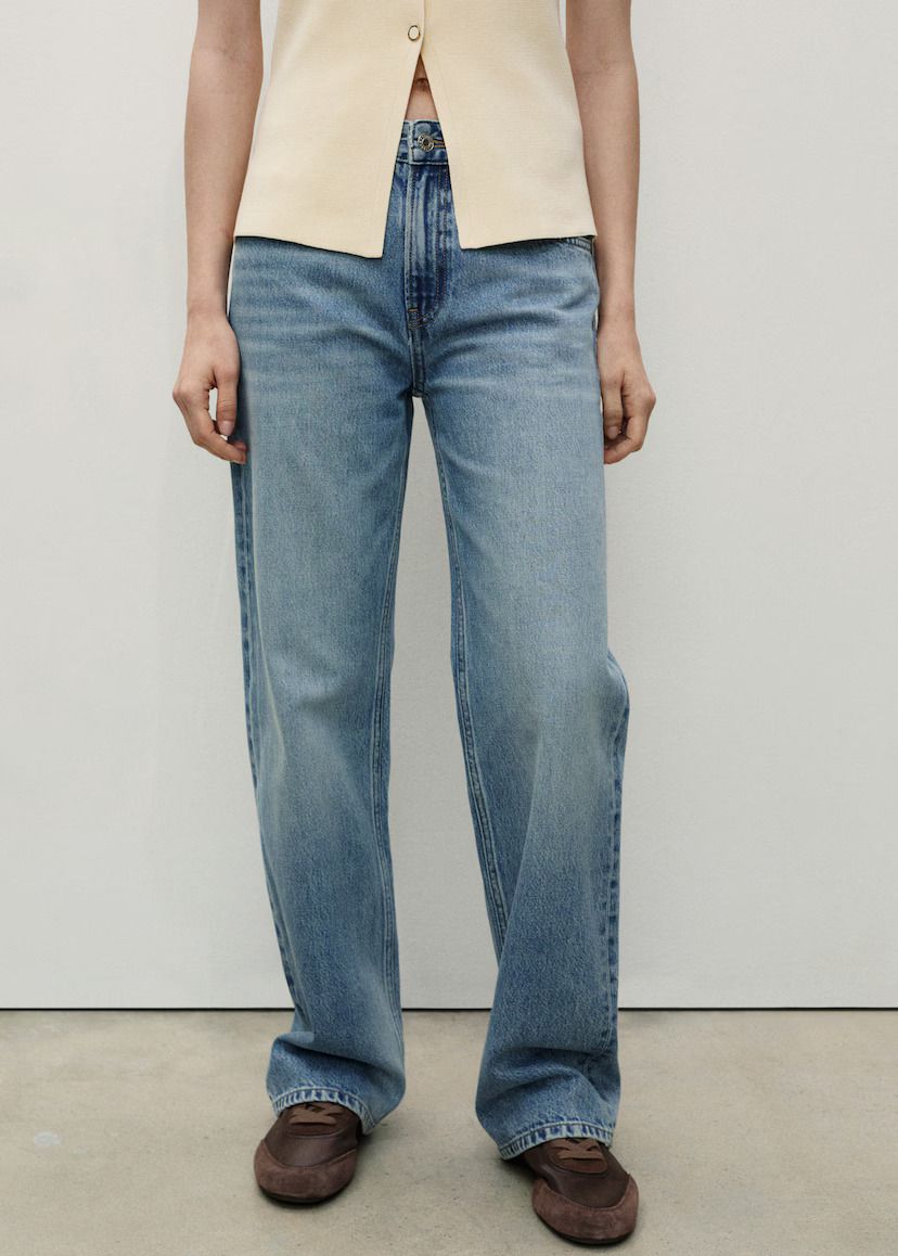 MANGO, Miami Medium-Rise Straight-Fit Jeans - Women | Mango United Kingdom